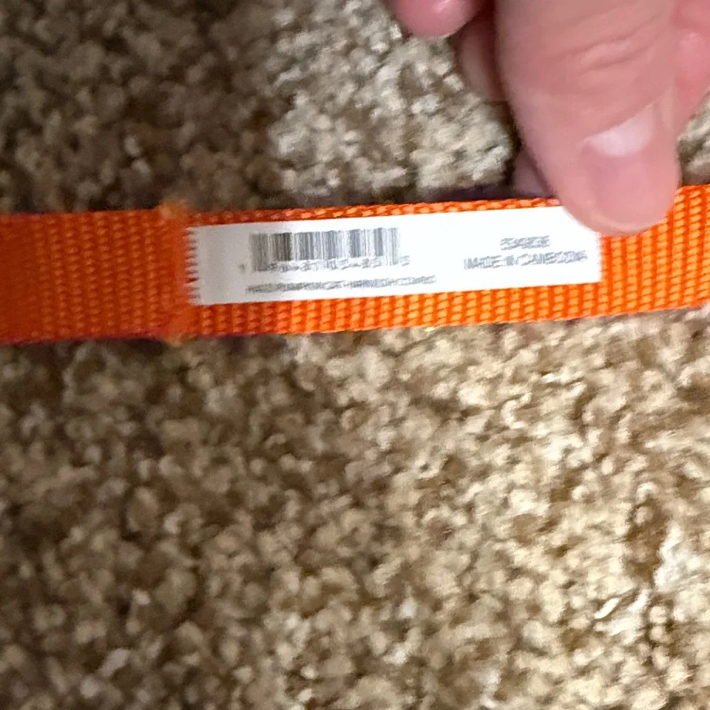 Orange Cat Harness with Black pumpkin Pattern Nwot